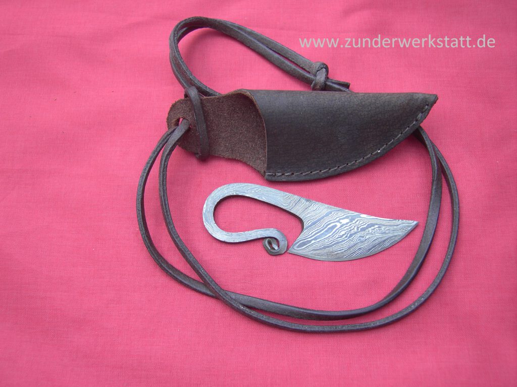 Echtes Damast Fingermesser