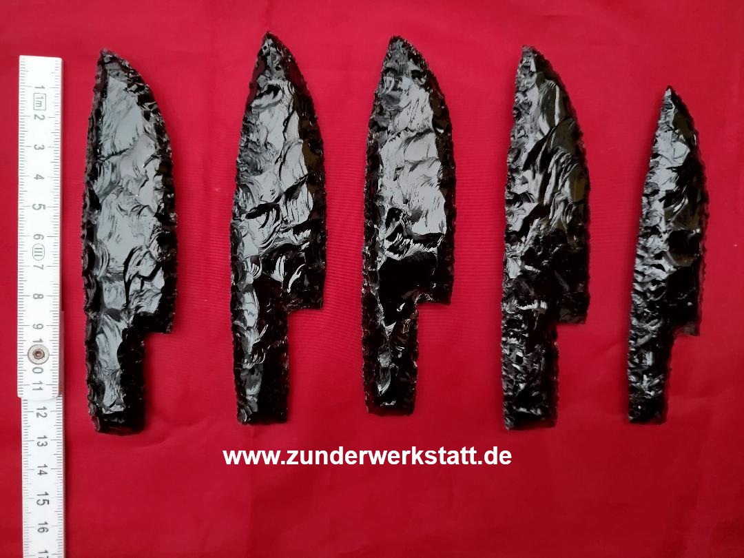 Obsidian Steinzeit Messerklinge